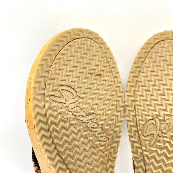 Skechers Cali Womens Beverlee Delighted Wedge Vegan Sandals Rainbow Multicolor - Picture 10 of 15